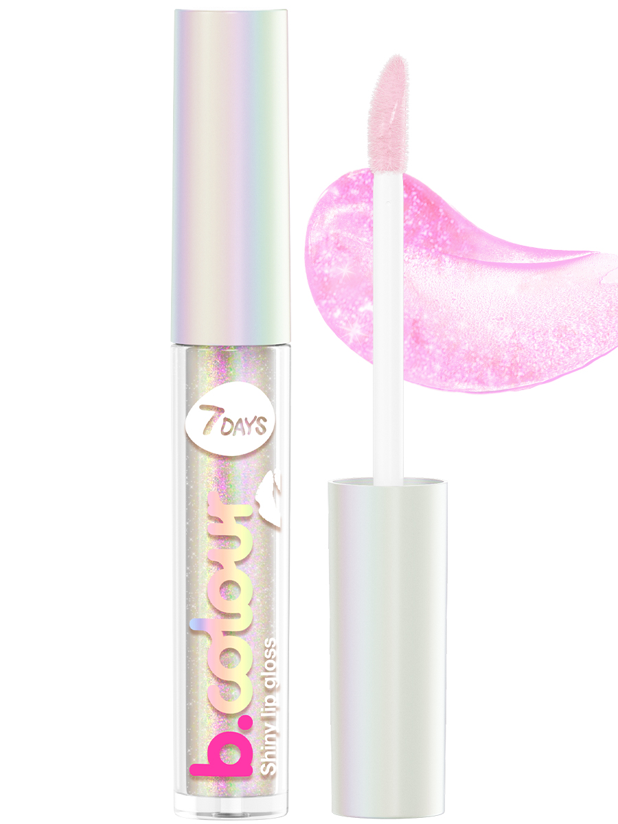 7DAYSB.COLOUR Svetlucavi sjaj za usne u nijansi 01 Soap Bubbles