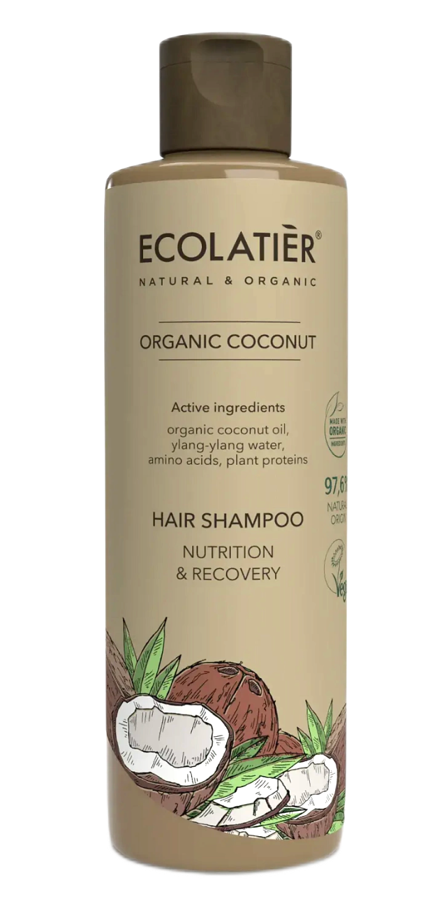 ECOLATIER Šampon za kosu Organic Coconut, 250 ml | VESNA.RS