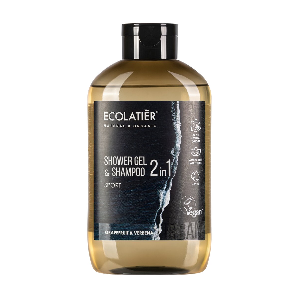 ECOLATIER URBAN 2 u 1 Gel za tuširanje i šampon Sport, 600 ml | VESNA.RS