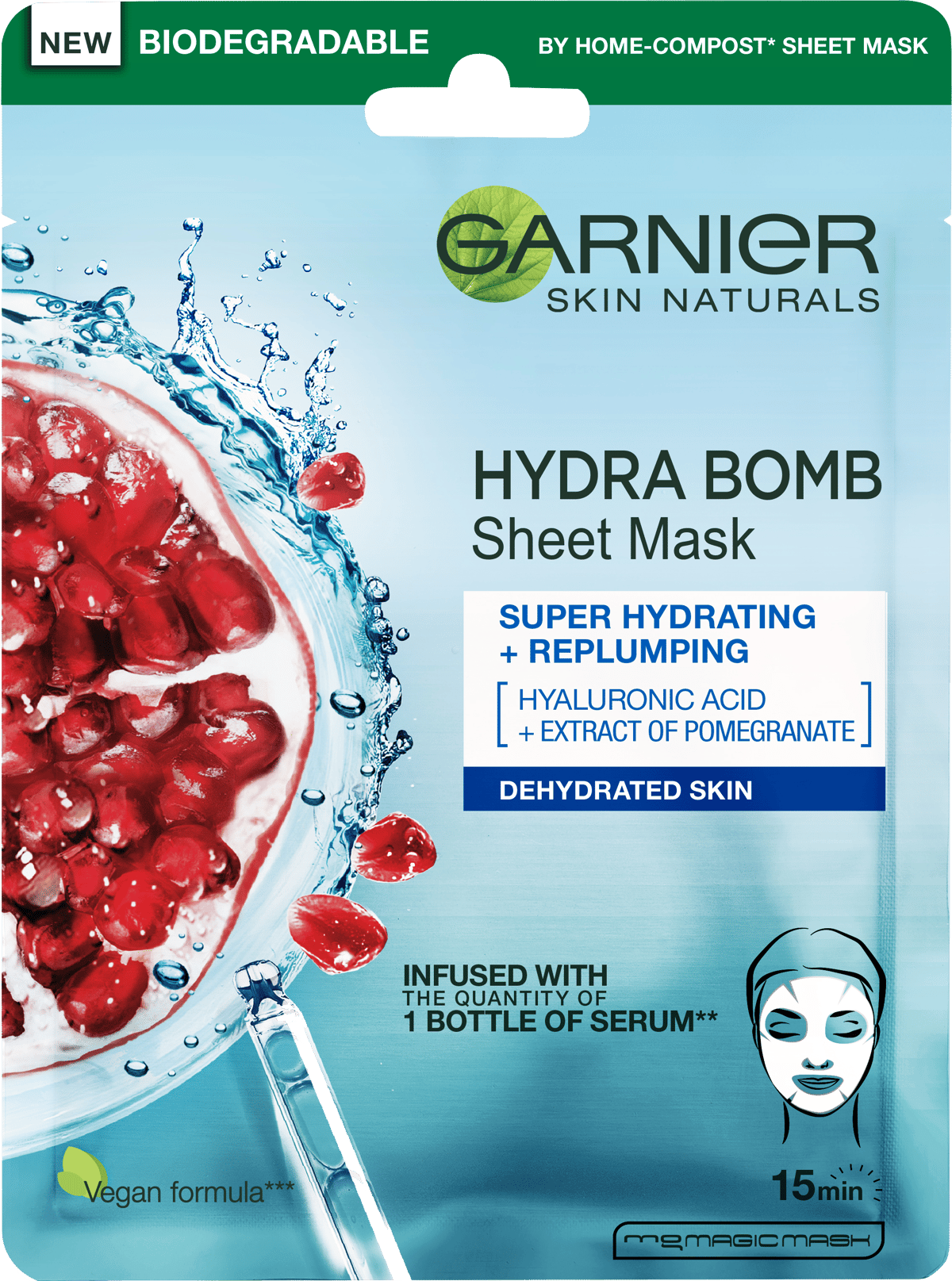 Garnier Skin Naturals Tissue Mask Moisture + Aqua Bomb Maska za lice | VESNA.RS