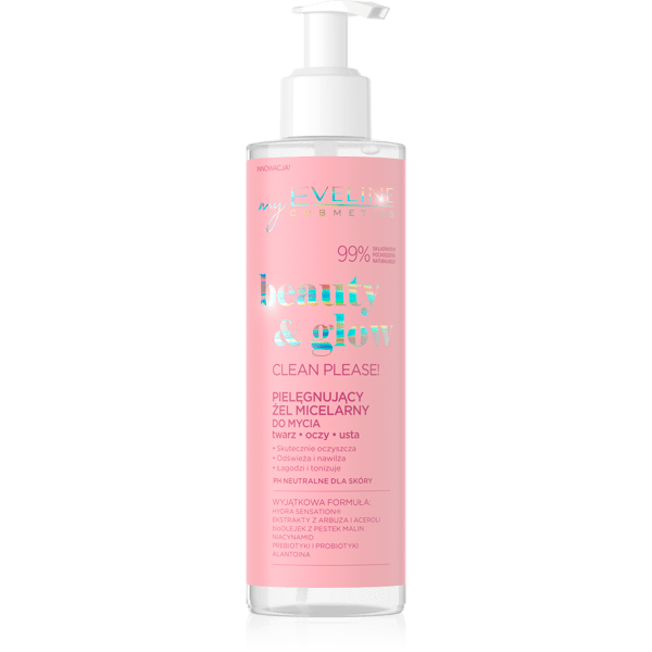 EVELINE Beauty & Glow – Gel za čišćenje lica, 200 ml | VESNA