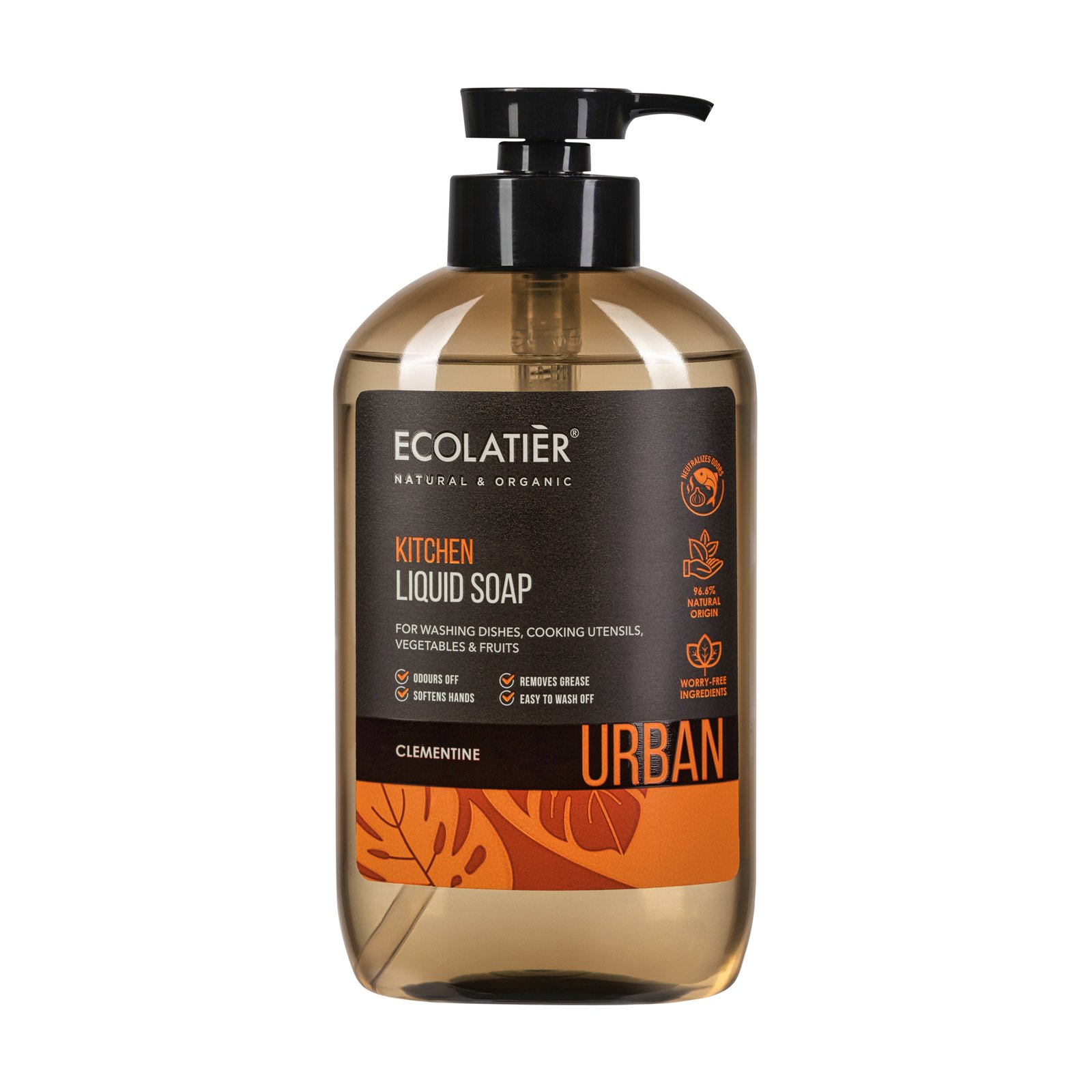 ECOLATIER URBAN Kuhinjski tečni sapun Klementina, 600 ml | VESNA.RS