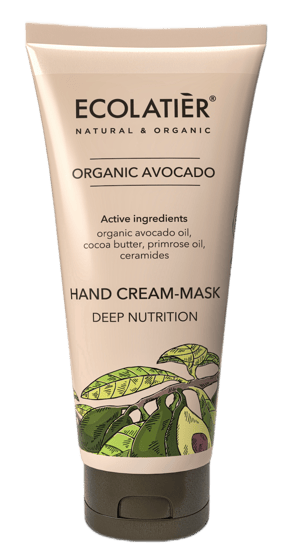 ECOLATIER Krem-maska za ruke Organic Avocado, 100 ml | VESNA