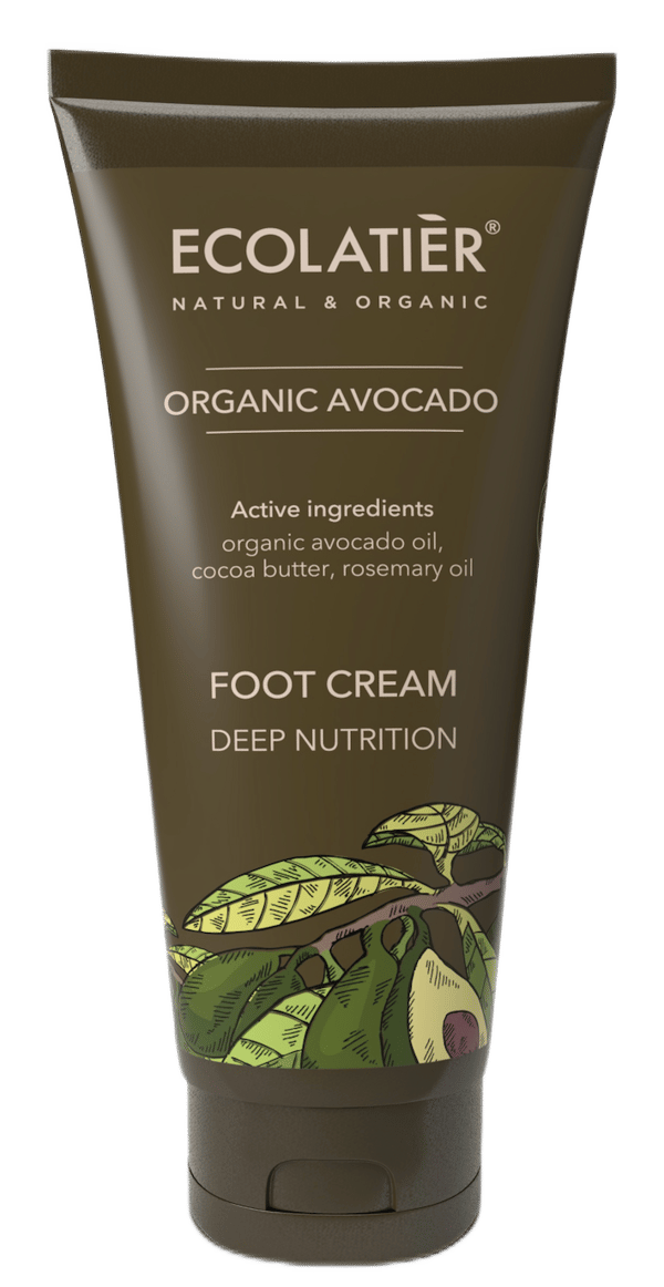 ECOLATIER Krema za noge Organic Avocado, 100 ml | VESNA