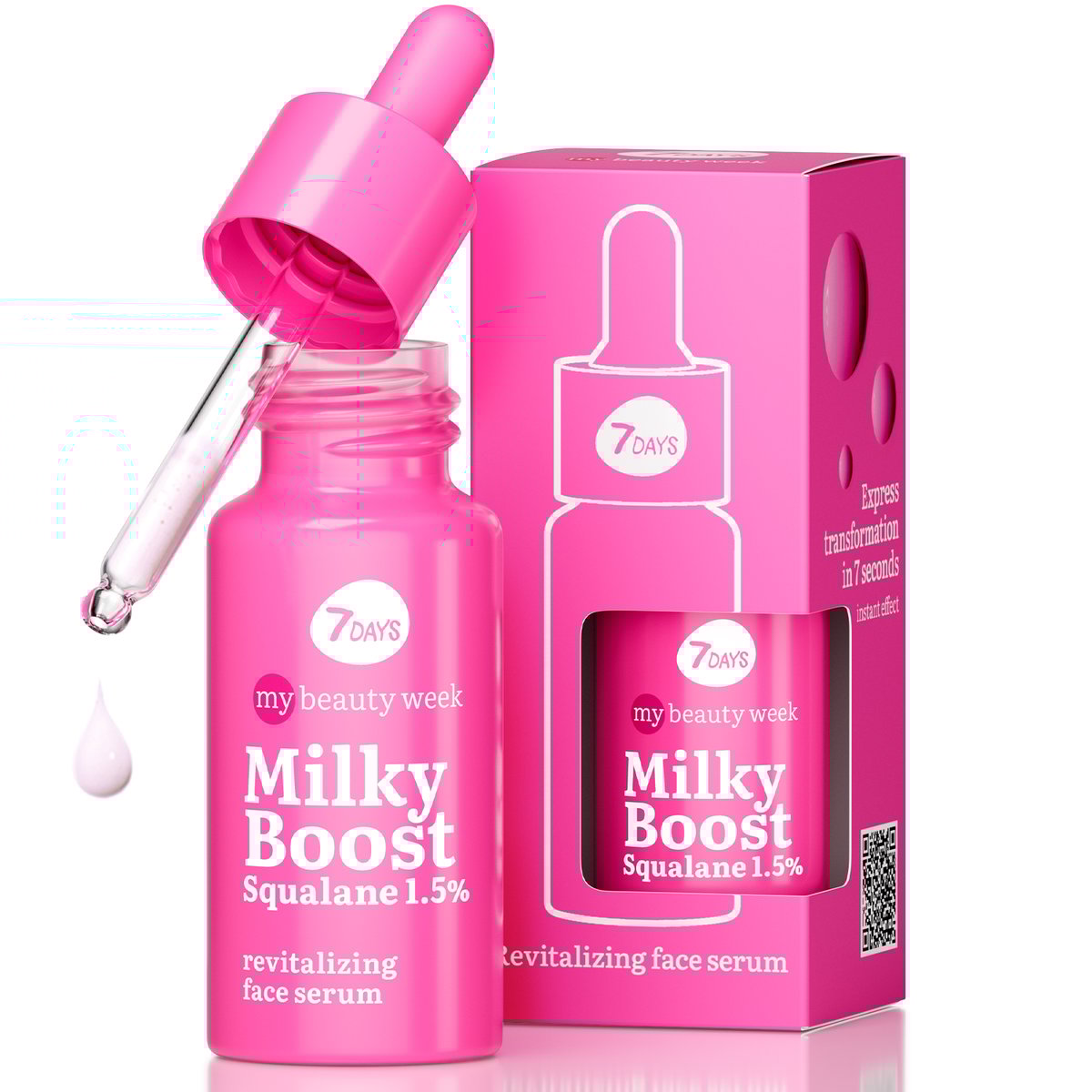 7DAYS Revitalizujući serum za lice MILKY BOOST SQUALANE 1,5% | VESNA.RS
