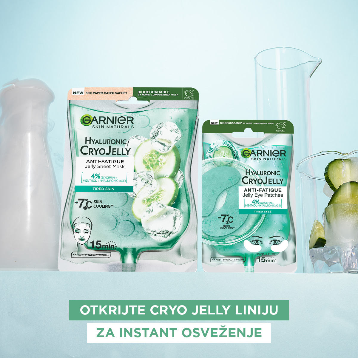 Garnier Skin Naturals Jelly gel-maska za oči sa efektom hlađenja | VESNA.RS