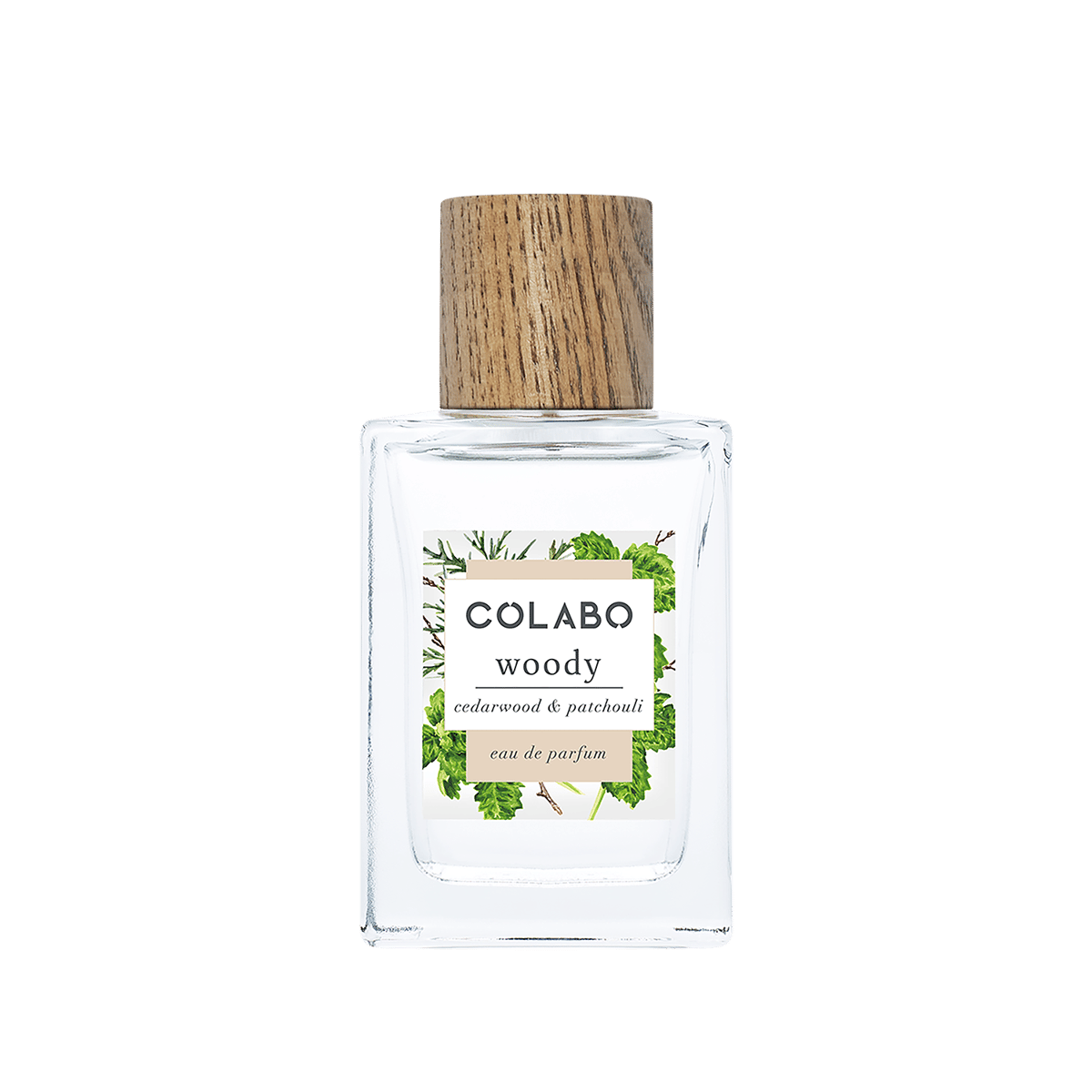 COLABO Toaletna voda WOODY Cedarwood & patchouli, 100 ml | VESNA.RS