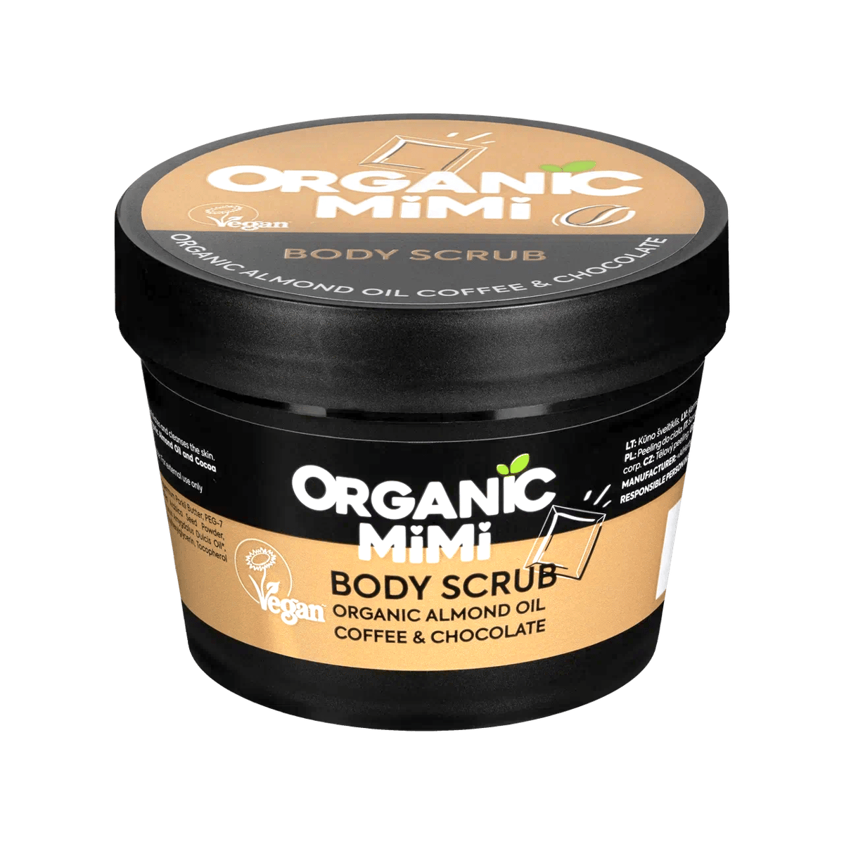 Organic Mimi Piling za telo Kafa & Čokolada, 120 g | VESNA.RS
