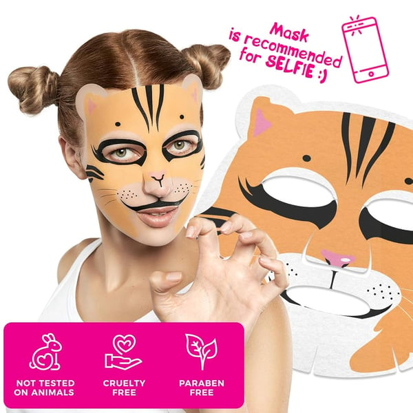 7DAYS Poklon set Maske za lice ANIMAL MASK – FUNNY PRETTY KITTY | VESNA