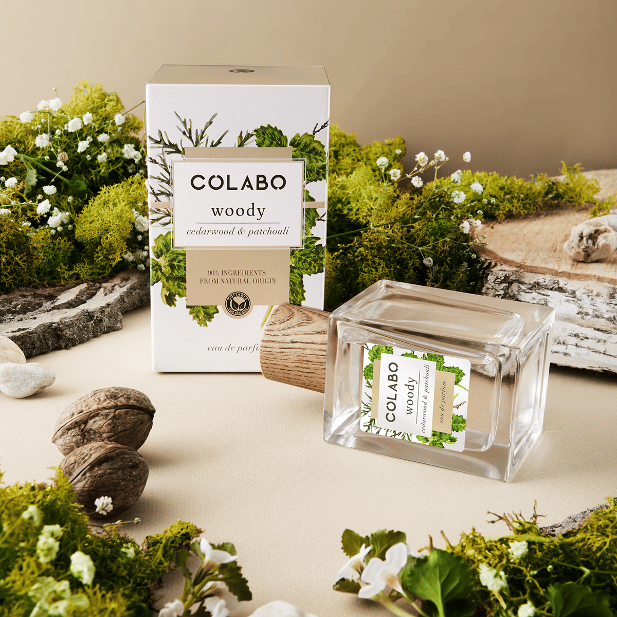 COLABO Toaletna voda WOODY Cedarwood & patchouli, 100 ml | VESNA.RS