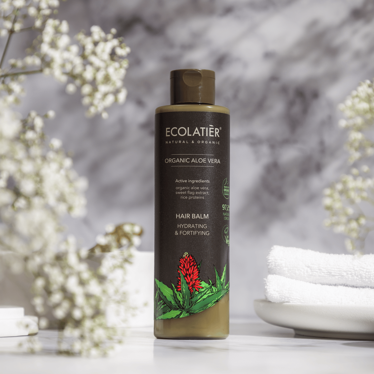 ECOLATIER Balzam za kosu Organic Aloe Vera, 250 ml | VESNA.RS