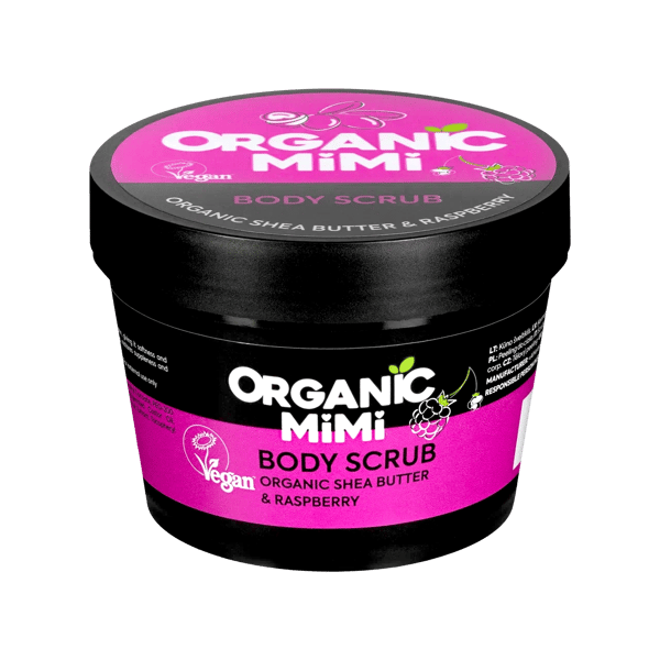 Organic Mimi Piling za telo Ši & Malina, 120 g | VESNA