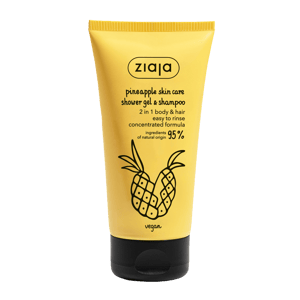 ZIAJA Gel za tuširanje i šampon Ananas, 160 ml | VESNA