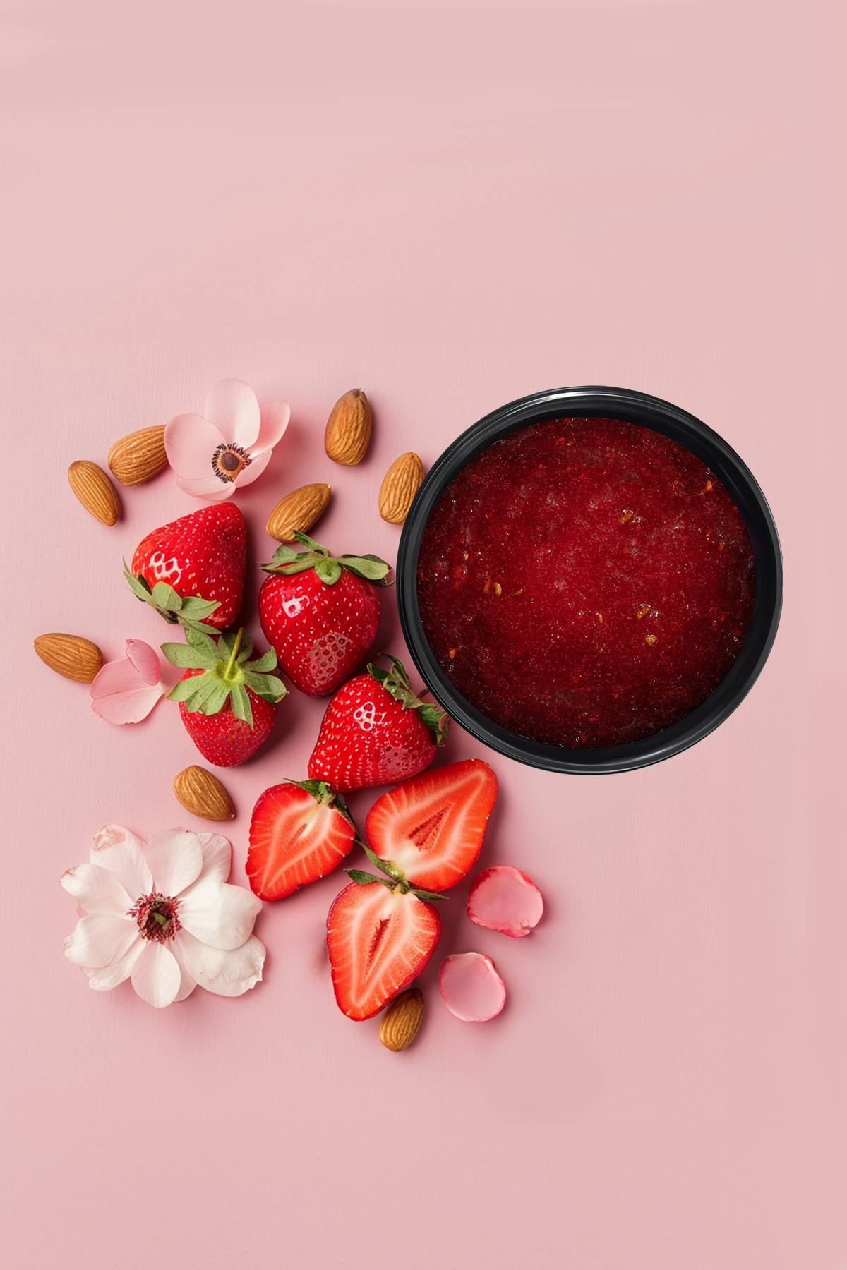 Organic Mimi Džem piling za telo Badem & Jagoda, 250 g | VESNA.RS