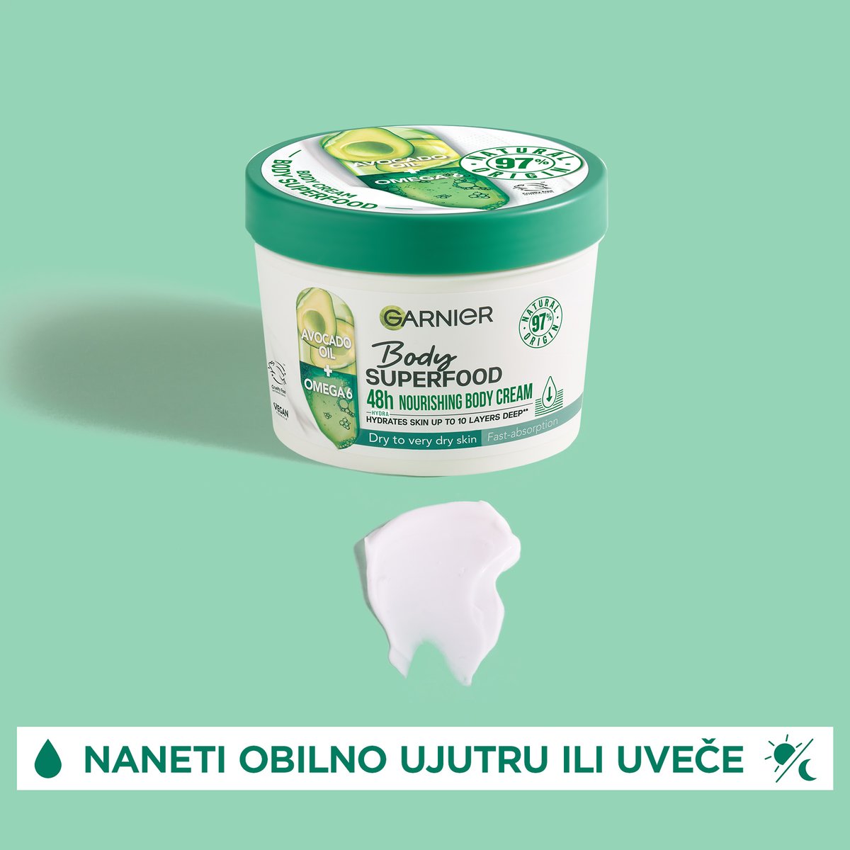 Garnier Body Superfood krema za telo avokado, 380 ml | VESNA.RS