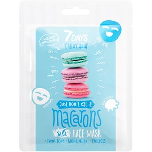 7DAYS CANDY SHOP Plava maska za lice Macarons | VESNA