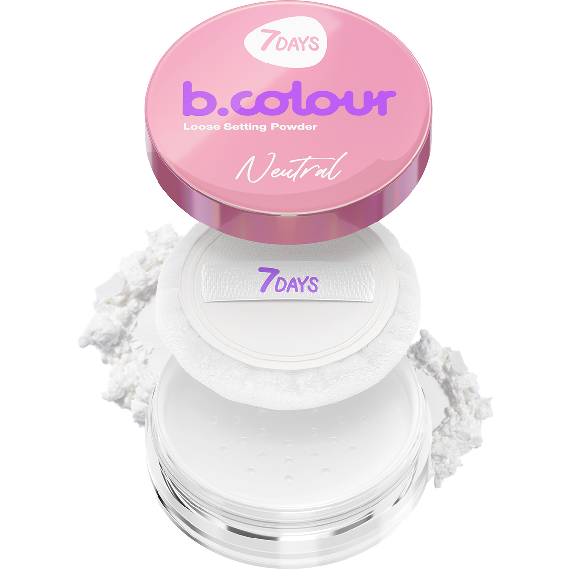 7DAYS B.COLOUR Loose setting puder u prahu / Neutralna nijansa | VESNA.RS