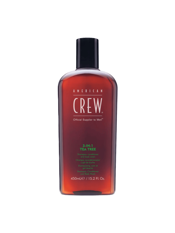 American Crew 3 in 1 Šampon, balzam i gel za tuširanje Tea tree, 450 ml | VESNA