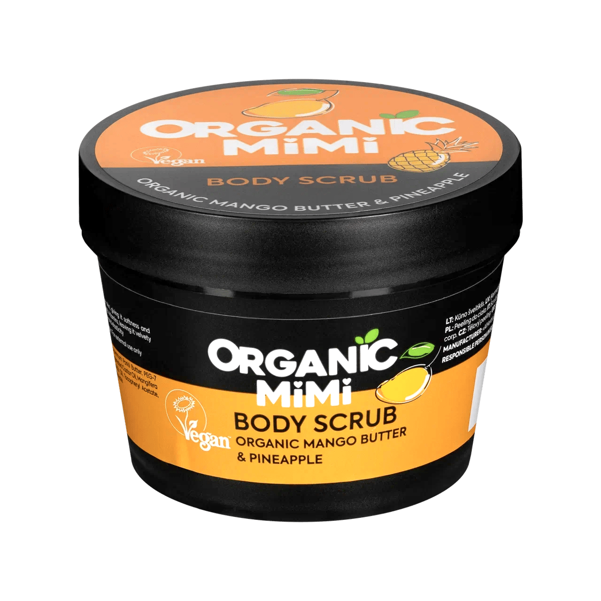 Organic Mimi Piling za telo Mango & Ananas, 120 g | VESNA.RS