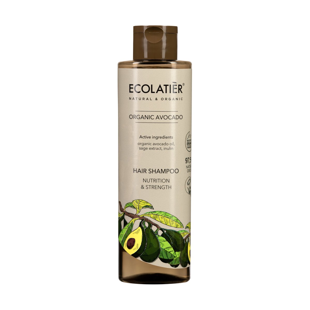 ECOLATIER Šampon za kosu Organic Avocado, 250 ml | VESNA.RS