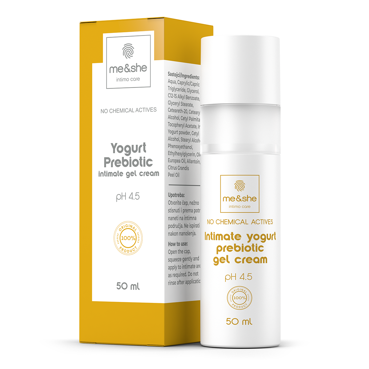 ME&SHE YOGURT PREBIOTIC za intimnu regiju, 50 ml | VESNA.RS