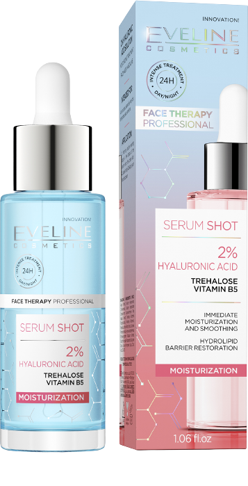 EVELINE Serum Shot 2% Hyaluronic Acid Moisturizing, 30 ml | VESNA