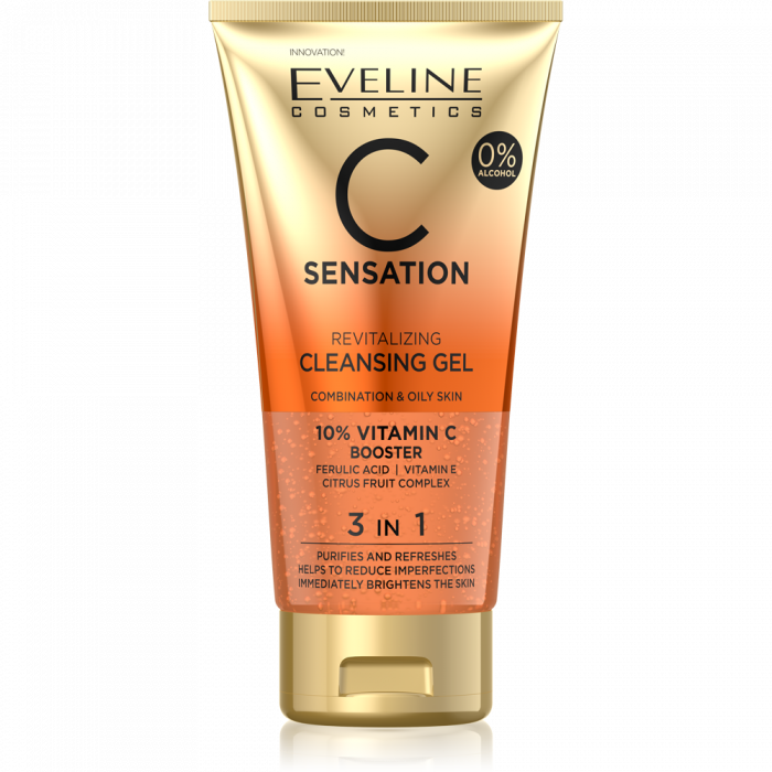 EVELINE Gel za čišćenje lica C Sensation 3–in–1, 150 ml | VESNA.RS