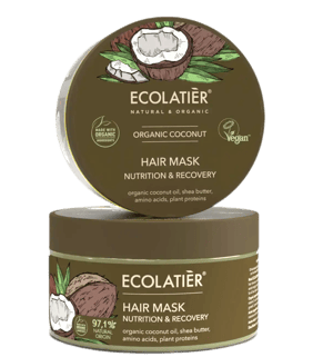 ECOLATIER Maska za kosu Organic Coconut, 250 ml | VESNA