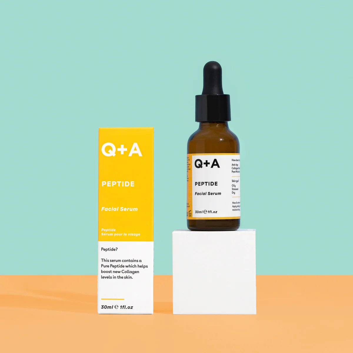 Q+A PEPTIDE Serum za lice protiv starenja, 30 ml | VESNA.RS