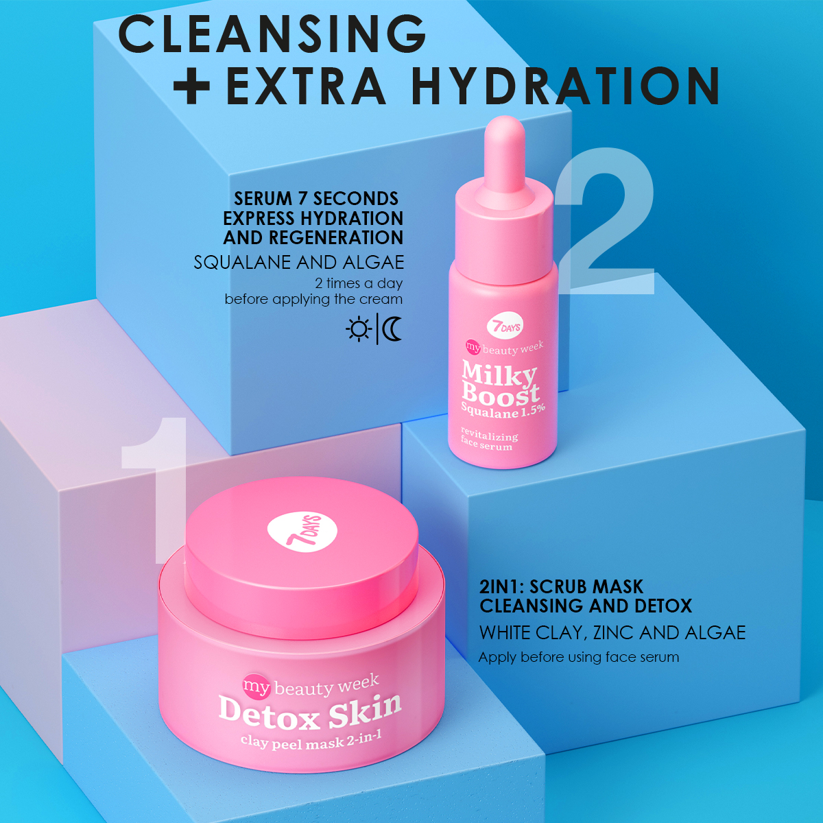 7DAYS Revitalizujući serum za lice MILKY BOOST SQUALANE 1,5% | VESNA.RS