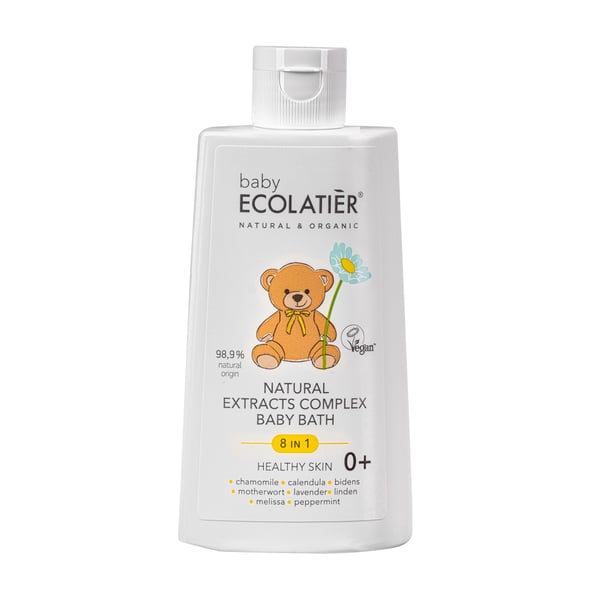 ECOLATIER BABY 8u1 Kompleks prirodnih ekstrakata "Healthy Skin" za kupanje beba 0+, 250 ml | VESNA