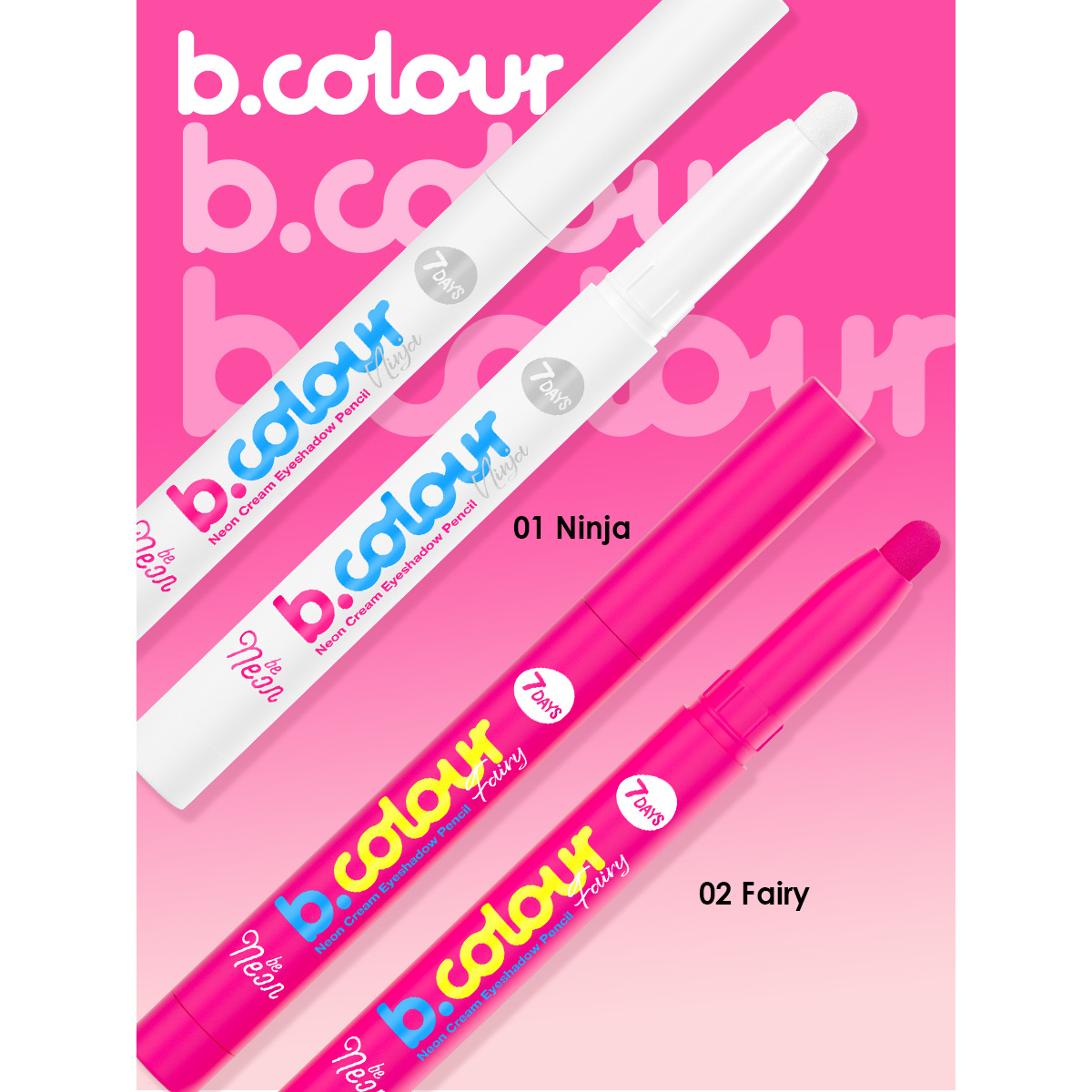 7DAYS B.COLOUR Neon senka za oči u olovci | VESNA.RS