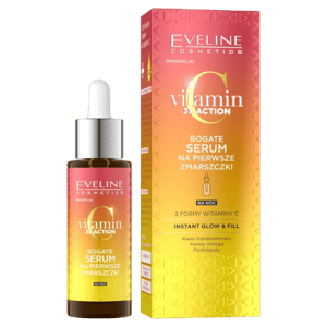 EVELINE Vitamin C 3XAction – Serum za lice nakon prvih bora, 30 ml | VESNA