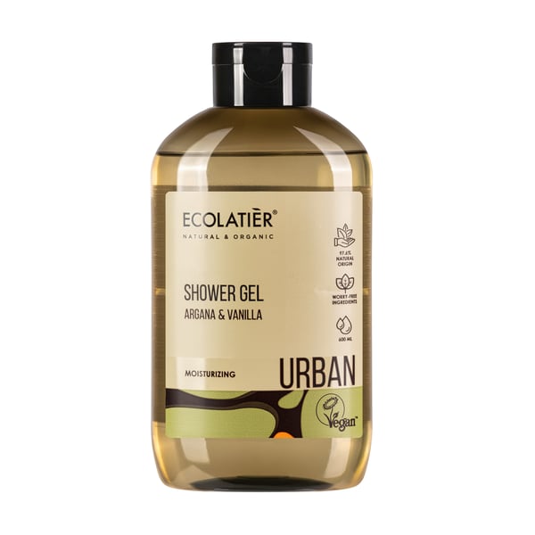 ECOLATIER URBAN Gel za tuširanje Argan & Vanila, 600 ml | VESNA