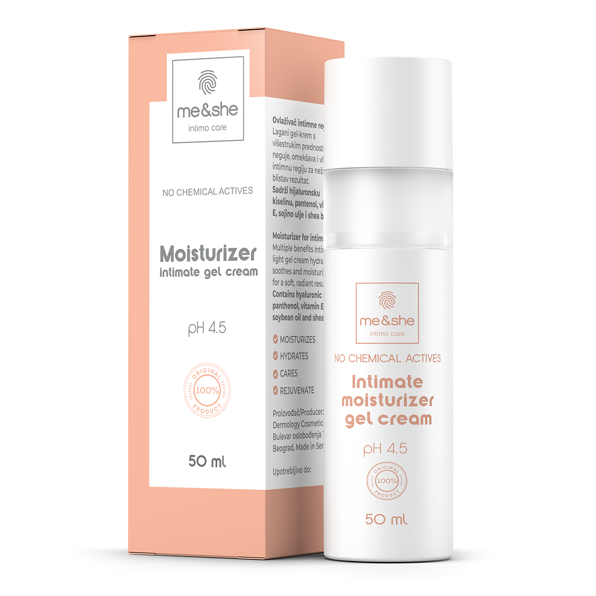 ME&SHE Ovlaživač intimne regije MOISTURIZER, 50 ml | VESNA.RS