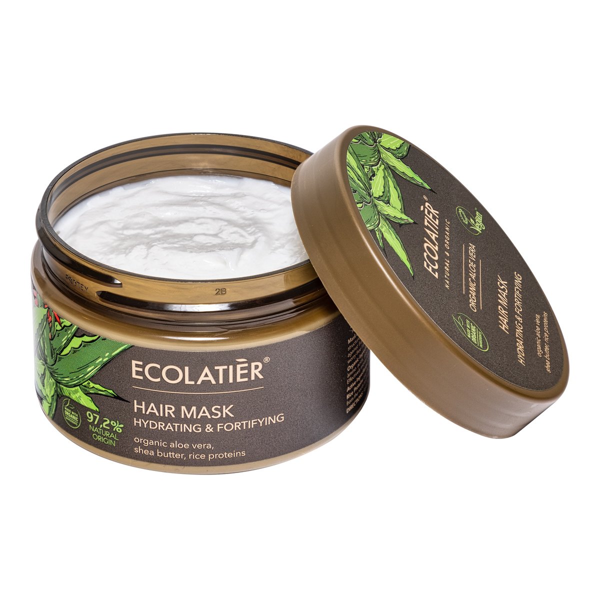 ECOLATIER Maska za kosu Organic Aloe Vera, 250 ml | VESNA.RS