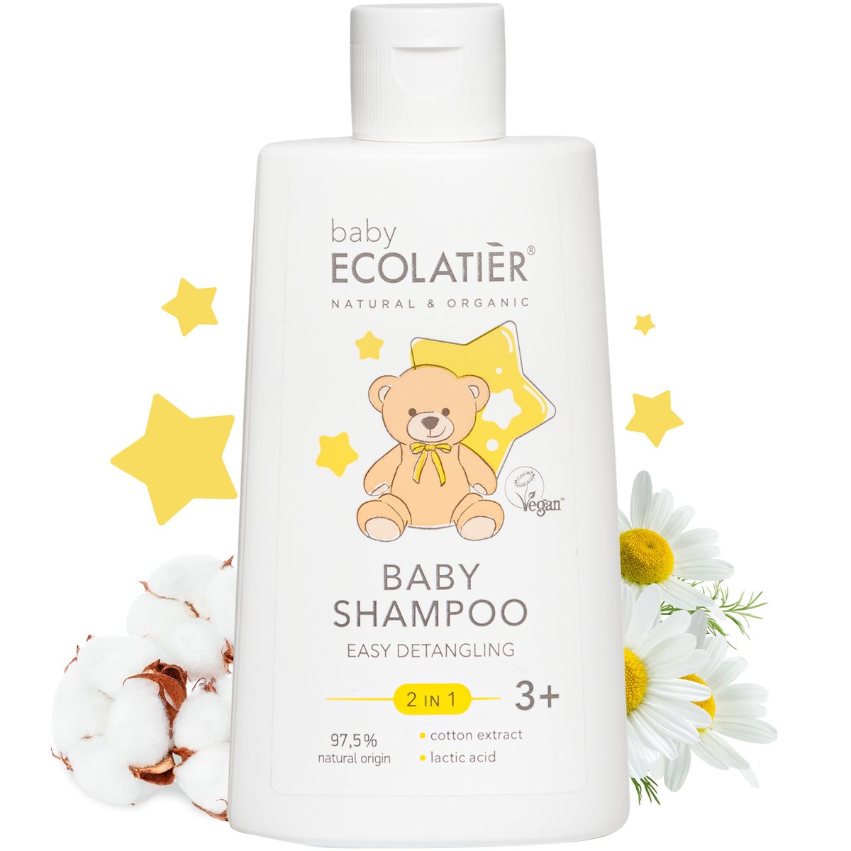 ECOLATIER BABY 2U1 Šampon za bebe za lako raščešljavanje