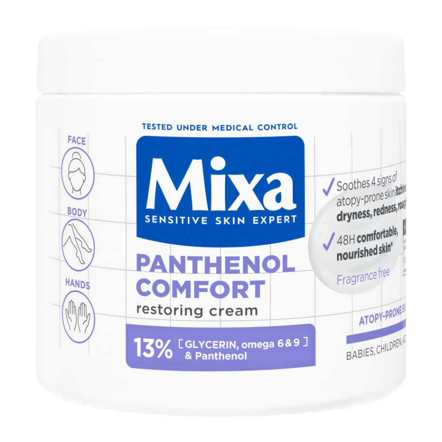 MIXA Panthenol Comfort umirujuća krema za kožu sklonu atopiji, 400 ml | VESNA.RS
