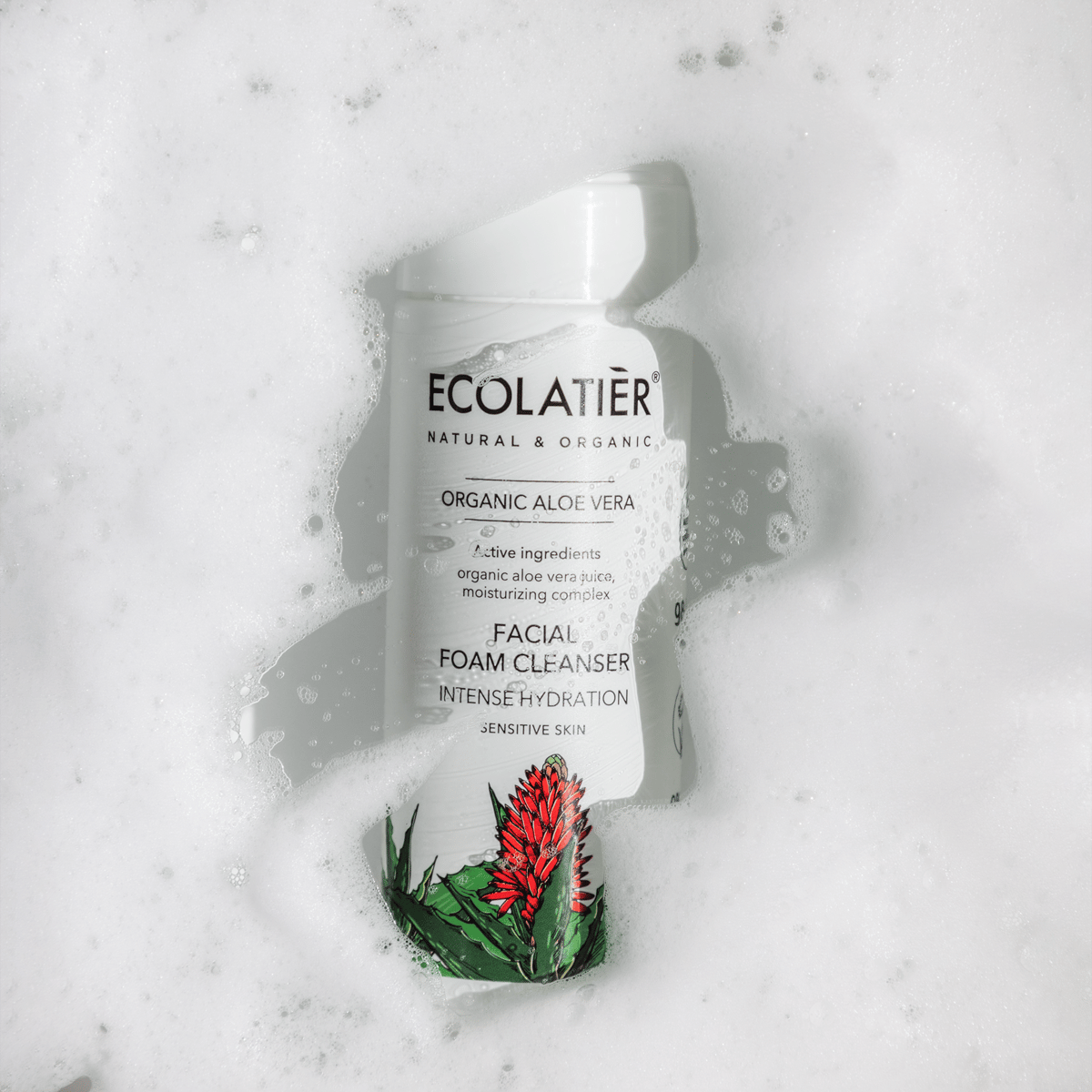 ECOLATIER Pena za čišćenje lica Organic Aloe Vera, 150 ml | VESNA.RS