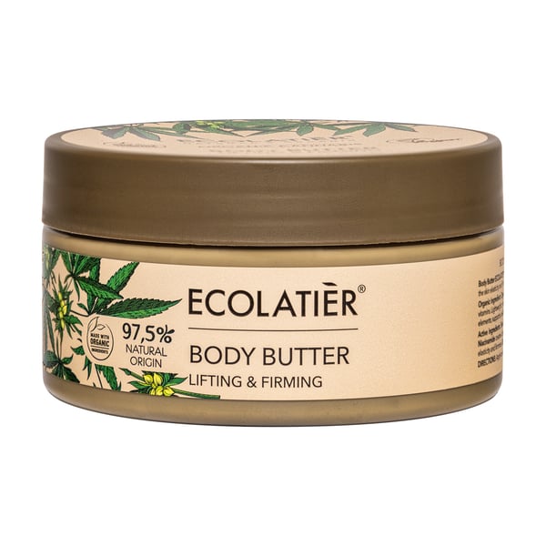 ECOLATIER Puter za telo Organic Cannabis, 200 ml | VESNA