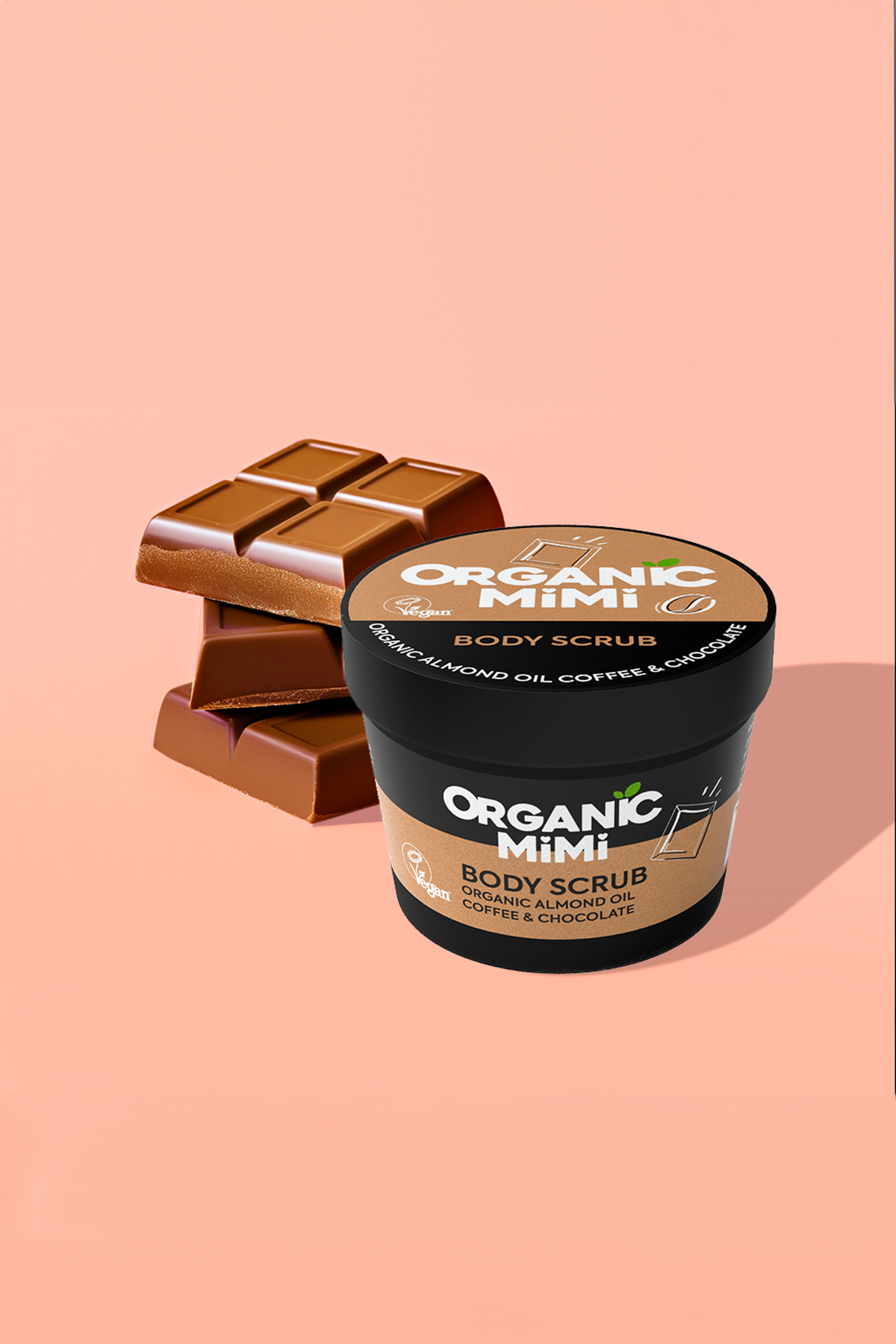 Organic Mimi Piling za telo Kafa & Čokolada, 120 g | VESNA.RS