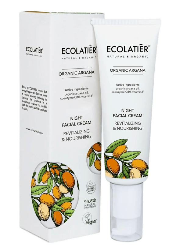 ECOLATIER Noćna krema za lice Organic Argana, 50 ml | VESNA