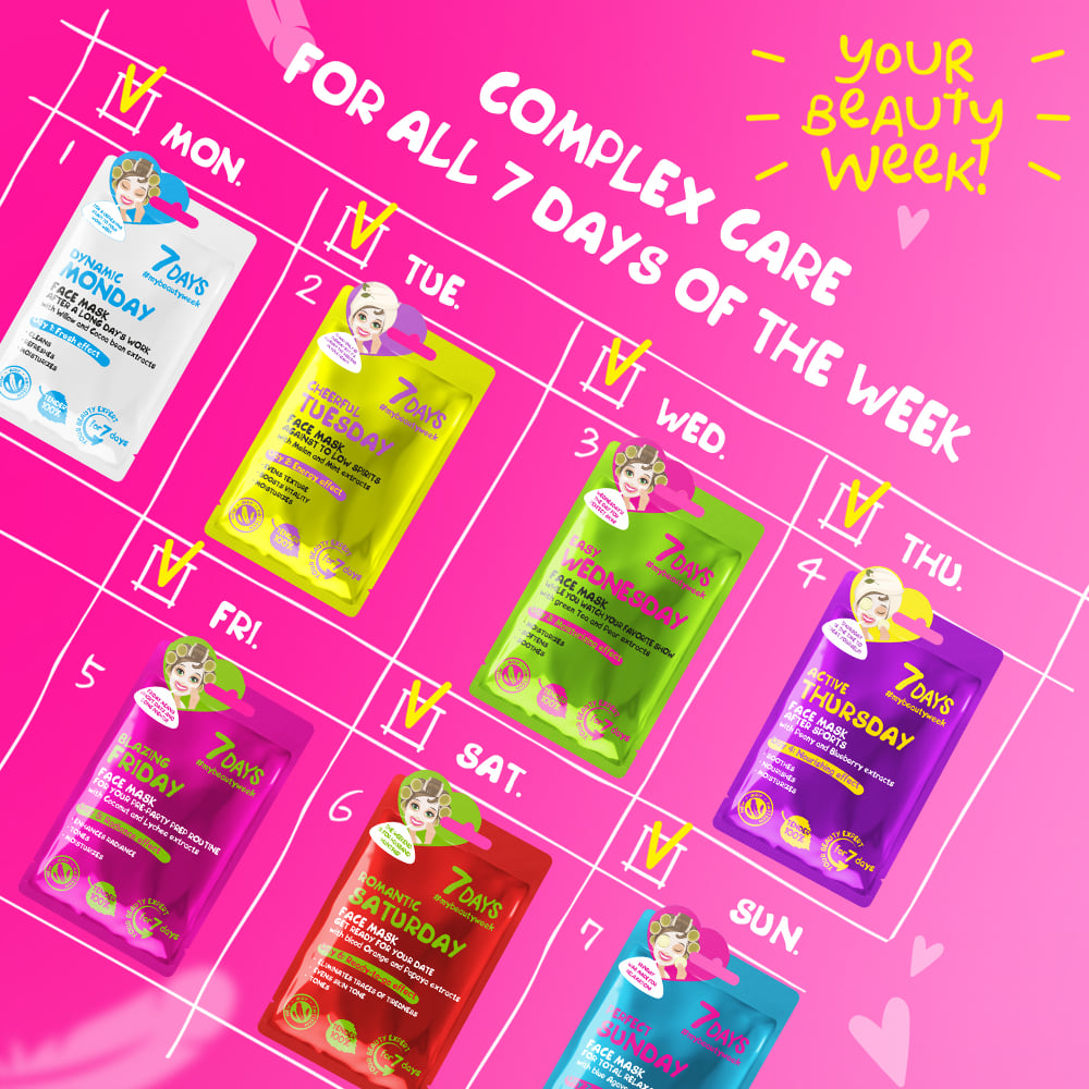 7DAYS Poklon set – 7 maski za lice My Beauty Week | VESNA.RS