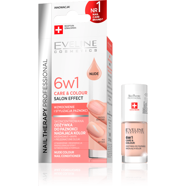 EVELINE Nail therapy 6in1 Care & Colour Nude 5ml | VESNA