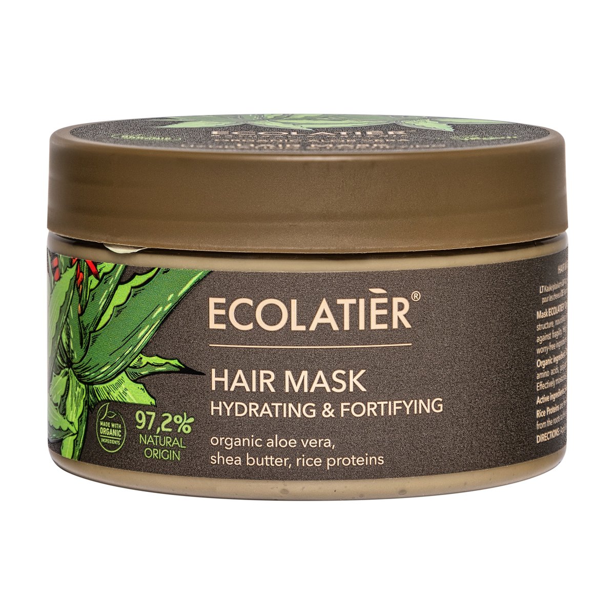 ECOLATIER Maska za kosu Organic Aloe Vera, 250 ml | VESNA.RS