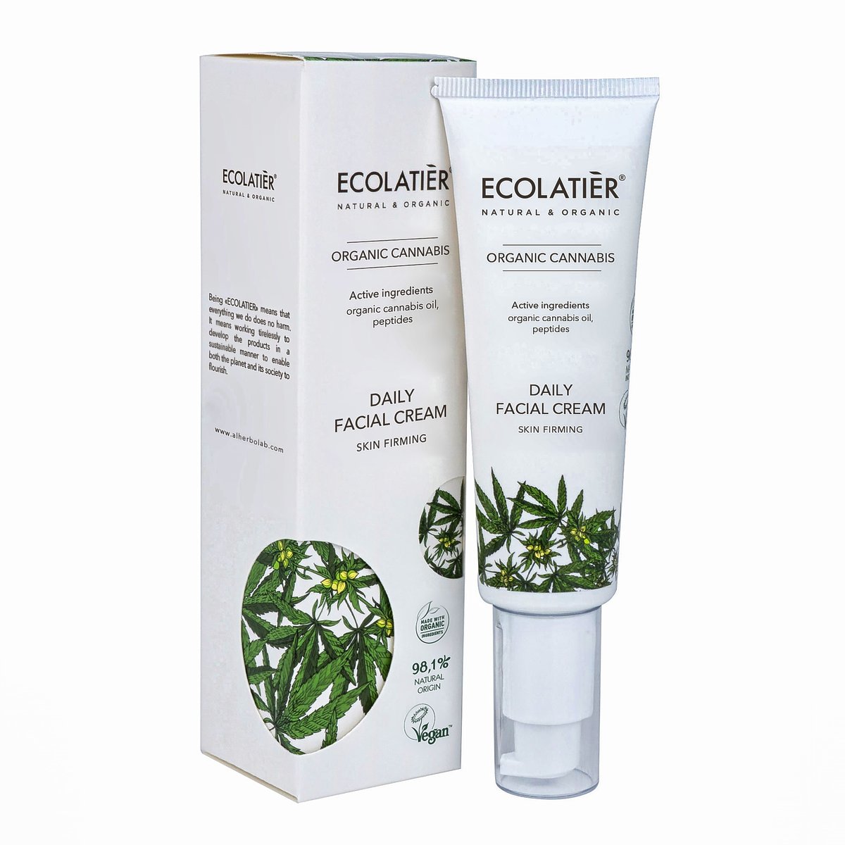 ECOLATIER Dnevna krema za lice Organic Cannabis, 50 ml | VESNA.RS
