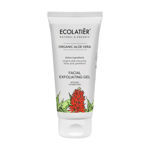 ECOLATIER Gel eksfoliant za lice Organic Aloe Vera, 150 ml | VESNA