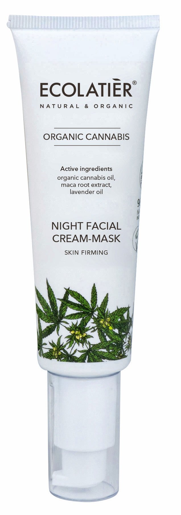 ECOLATIER Noćna krem-maska Organic Cannabis, 50 ml | VESNA.RS