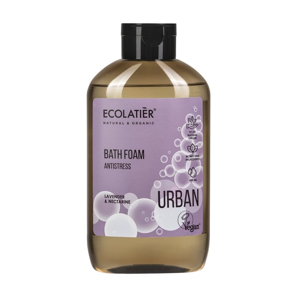 ECOLATIER URBAN Pena za kupanje Lavanda & Nectarina, 600 ml | VESNA