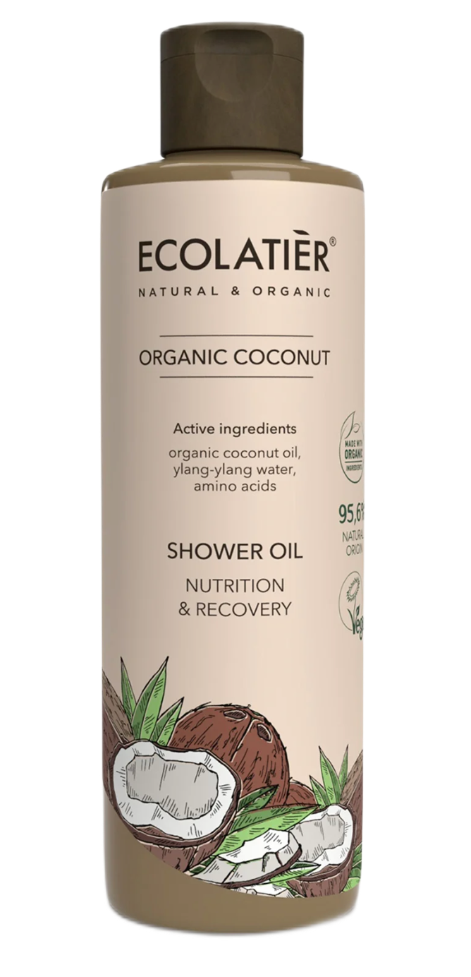 ECOLATIER Ulje za tuširanje Organic Coconut, 250 ml | VESNA.RS